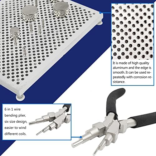 INDIVSHOW Wire Jig Kit with 6 in 1 Wire Bending Plier and Metal Pegs,Tools for Bracelet Earing Jewelry Design Making - Image 4