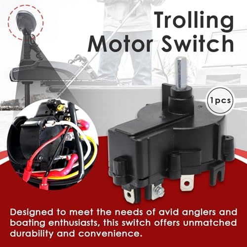 Electric Trolling Motor Switch 12V 24V - Propeller Motor Control with 5 Speed Switch, Premium Motor Switch Accessory for Fishing Outboard - Image 2