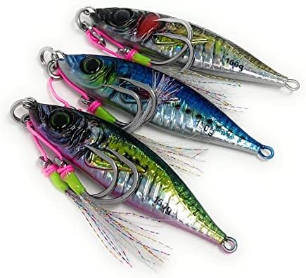 Saltwater 3D Jigs Speed Jigging Slow Jigging,Vertical Jigging Artificial Lures Jigging Lure Fishing jigs by CaptJayFishing