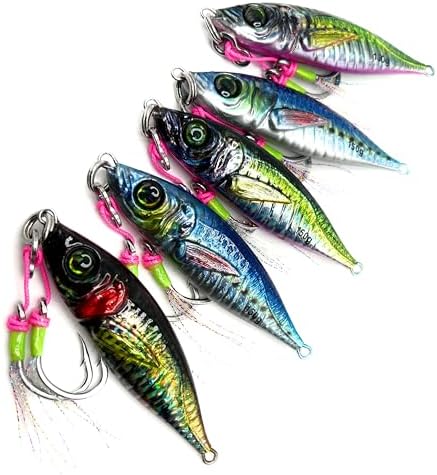 Capt Jay Fishing Saltwater jigs Speed Jigging Slow Jigging Pitching Lures,Vertical Jigging Artificial Lures Jigging Lure Fishing jigs-Value Package by CaptJayFishing