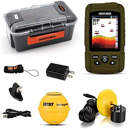 LUCKY Wireless Handheld Fish Finders Boat Wired Transducer Fishing Finder Sensor Sonar Waterproof Portable Depth Finders for Ice Fishing Sea Fishing Kayak - Image 3