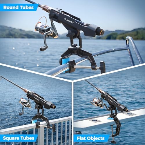PLUSINNO 1/2/4 Pack Fishing Rod Holders for Boat, Fishing Rod Holder - Image 3