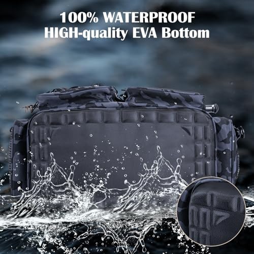 Goture Large Tackle Bag, Water Resistant Saltwater Gear Storage - Image 4