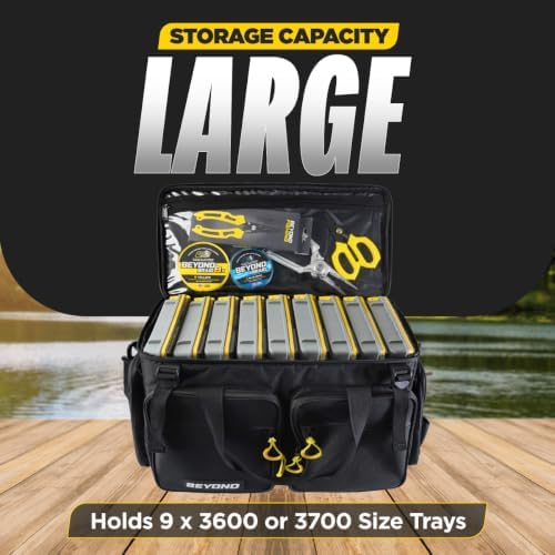 Beyond Fishing Hauler Tackle Bags – Water-Resistant with Hard Molded Bottom – Fishing Tackle Storage Bag for Freshwater & Saltwater – Holds Tackle Boxes & Fishing Gear - Image 2