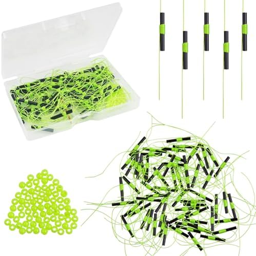 Fishing Bobber Stops, Slip Bobber Stoppers for Fishing Line by JSHANMEI