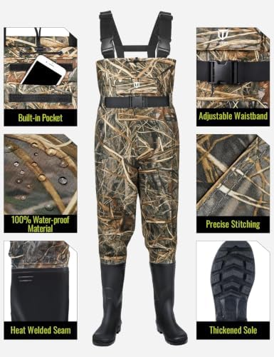 TIDEWE Chest Waders for Men Women, Waterproof Fishing Waders - Image 3
