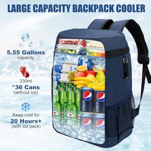 Backpack Cooler Insulated Leakproof, Soft Cooler Backpack for Beach - Image 2