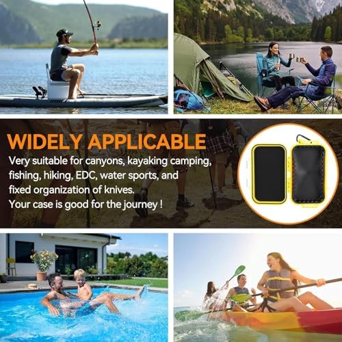 Outdoor Small Water Dry Container,Yellow Water Proof Case Box, ABS Hard Shell Wet Dry Box with Removable Pad for Fishing Tackle,Camping Organization(7.5 * 4.7 * 2.0in) - Image 4
