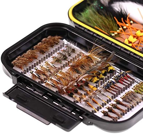Wifreo Fly Fishing Flies Assortment with Waterproof Fly Box, 28/40/64/92/120pcs Dry/Wet/Nymph/Streamer Flies, Trout/Bass/Panfish/Salmon Fishing Flies - Image 5