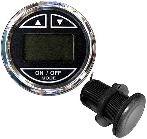 Faria Beede Instruments Faria 13795 Chesapeake Depth Sounder Thru-Hull - Black SS, 2" by Unknown