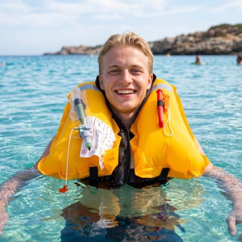 Automatic Inflatable Life Jacket,Preserver PFD for Adults,Life Vest for Adult,Supports Weight up to 330 pounds - Image 4