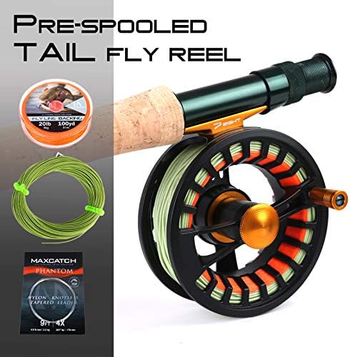 M MAXIMUMCATCH Maxcatch Alltime Travel Fly Fishing Rod-Ultra Compact for Backpacking 8-Piece 9ft with Rod Tube (Size: 5/6/8wt) - Image 3