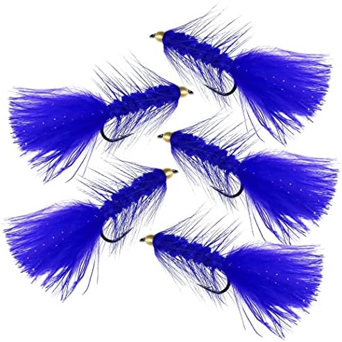 10Pcs Wooly Bugger Fly Fishing Flies for Trout, Bass and Salmon-Streamer Assortment Wet Flies by Qievcrme
