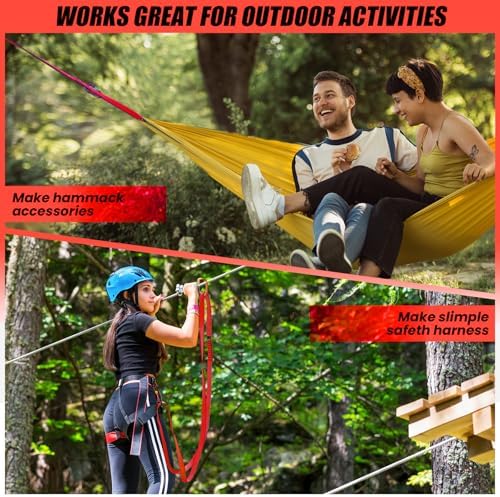 18MM Nylon Climbing Slings Runners 23 kN Strong Webbing Straps for Rock Climbing, Rappelling, Swing, Yoga Hammock etc - Image 5