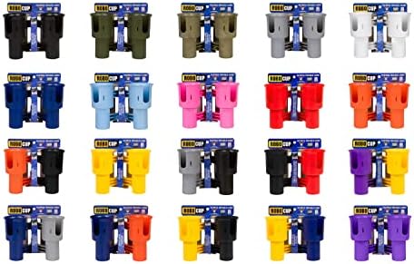 ROBOCUP, (Red), Patented Clamp On Boat Cup Holder |Multifunction Dual Drink Caddy for Fishing Poles, Tools, Net, Gaff |Portable Storage for Boating, Beach, Umbrellas, Golf Carts, Strollers - Image 5