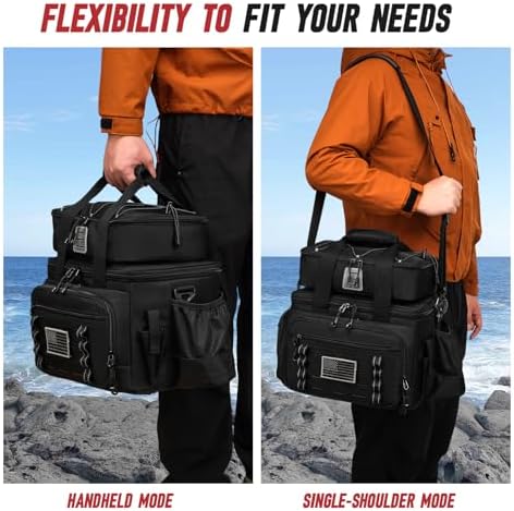 Fishing Tackle Bag, Detachable Fishing Reels Storage Pouch, Fishing Gear Organizer, Adjustable Shoulder Strap Fishing Bags for Saltwater & Freshwater - Image 6