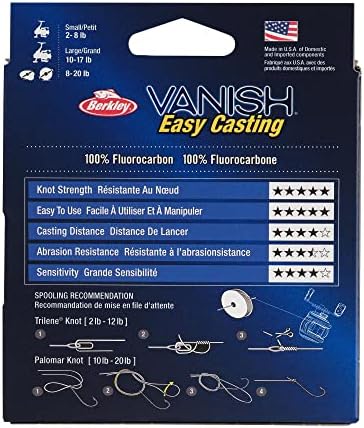 Berkley Vanish Fluorocarbon Fishing Line/Leader Material - Image 5