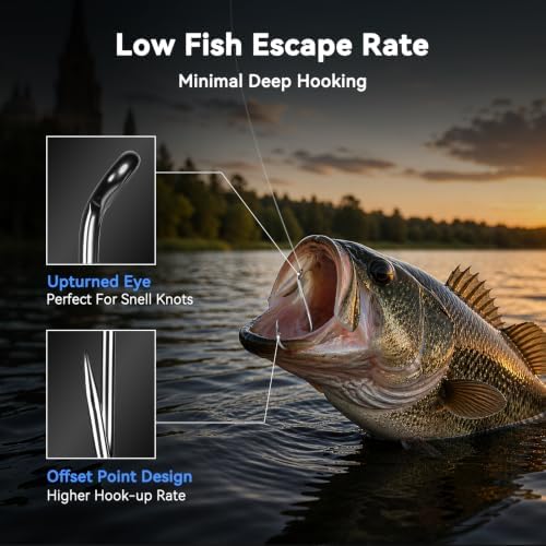 Octopus Fishing Hooks 50/100 Pcs,Offset Beak Circle Hooks for Fish Hooks - Image 2