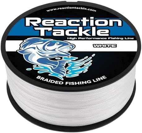 Reaction Tackle Braided Fishing Line - Pro Grade Power Performance for Saltwater or Freshwater Fish - Colored Fishing Line Braid for Extra Visibility by ReactionTackle