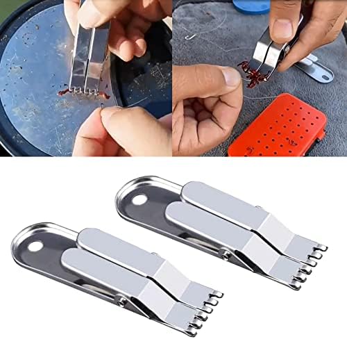 Earthworms Baiting Device Earthworms Clip Hook Fast-Baiting Multifunction Live Stainless Steel Fishing Equipment - Image 2