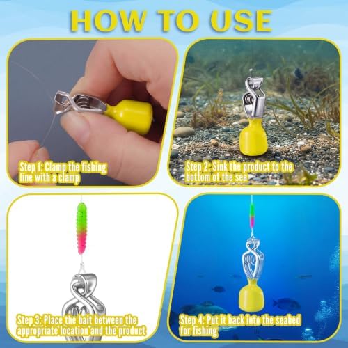 Copkim 4 Pcs Clip-on Fishing Depth Finder - Image 3