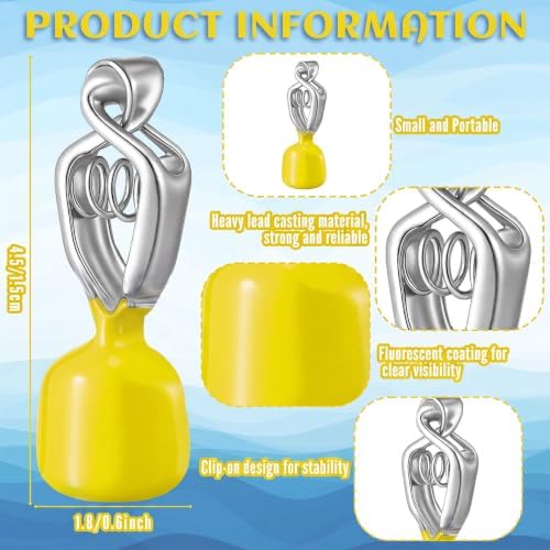 Copkim 4 Pcs Clip-on Fishing Depth Finder - Image 2
