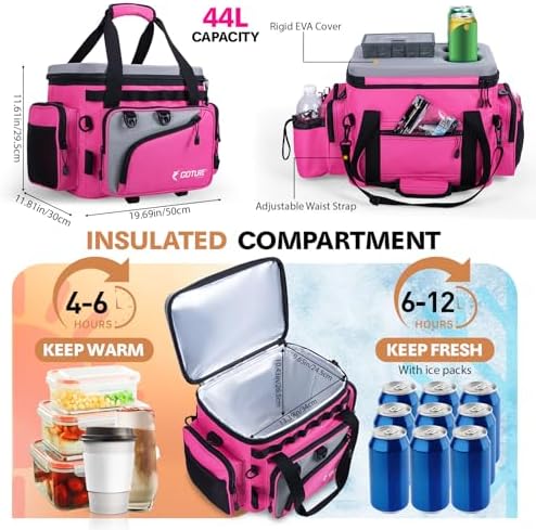 Goture Pink Fishing Rod and Reel Combos with Cooler Tackle Bag,6FT-9FT - Image 4