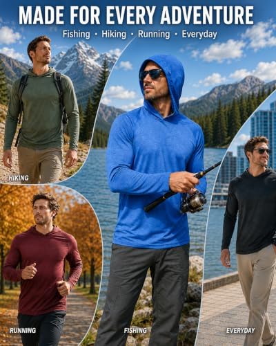 ZITY Men's Lightweight Pullover Hoodie UPF 50+ Fishing Shirts Sweatshirt - Image 3