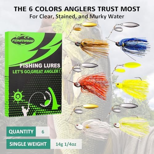 FONMANG Fishing Lure Spinner baits for Freshwater and Saltwater,2026 New Bass Trout Fishing Lures Also for Crappie Salmon Walleye Pike - Image 3