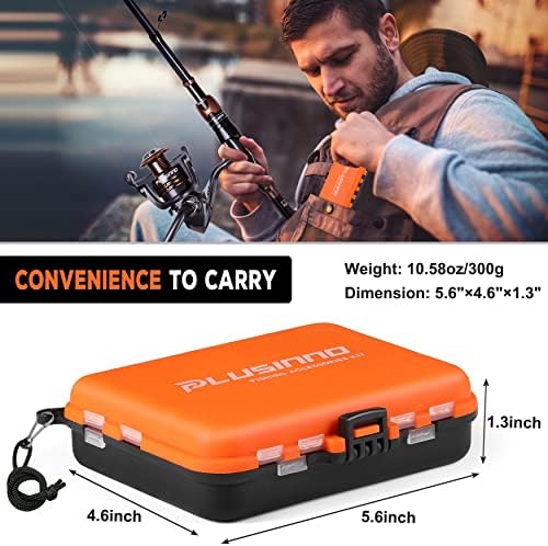 PLUSINNO 253/387pcs Fishing Gear Accessories Kit, Fishing Tackle Box with Tackle Included, Fishing Hooks, Fishing Weights Sinkers, Spinner Blade, Fishing Equipment for Bass Trout Bluegill Crappie - Image 3