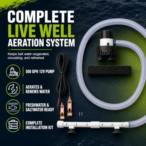 Marine Metal Super Saver Live Well Bait System & Aerator Kit - Image 6