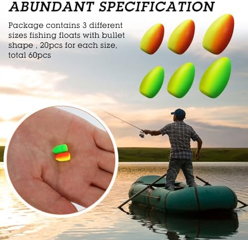 Skylety 60 Pcs Pompano rig Float Foam - Image 5