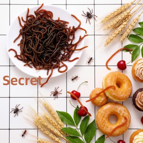 50PCS 3.35'' Fake Worms, Soft Lure Trout Worm Earthworm - Image 6