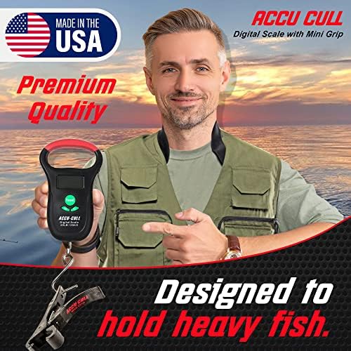 Fish Culling System Digital Fish Scale with Mini Fish Gripper - 2-in-1 Combo Pack Weighing Fishing Gear - Fishing Accessories and Fishing Equipment to Add in Fishing Tools Kit - Image 2