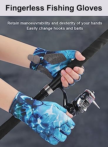 SUJAYU Fishing Gloves - Men & Women's UV Protection Sailing, Kayak, Paddling & Rowing Gloves - Image 2