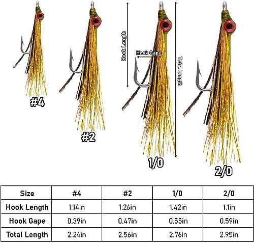 Dr.Fish 6 Pack Clouser Minnow Fishing Flies Streamer Hand Tied Bass Fly Fishing Lure Artificial Baitfish Smallmouth Saltwater Freshwater Striper Flounder Lures - Image 6