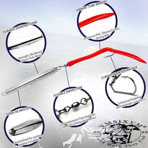 Diamond Jigs Saltwater Fishing Lures for Tuna, Striped Bass - Image 2