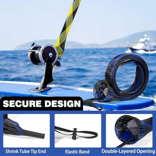Fishing Rod Sleeves Fishing Rod Sock Rod Cover for Casting, Spinning - Image 3