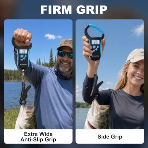 8-Slot Digital Fishing Scale with 4.6'' Lip Gripper & Auto-Rank Memory - Image 6