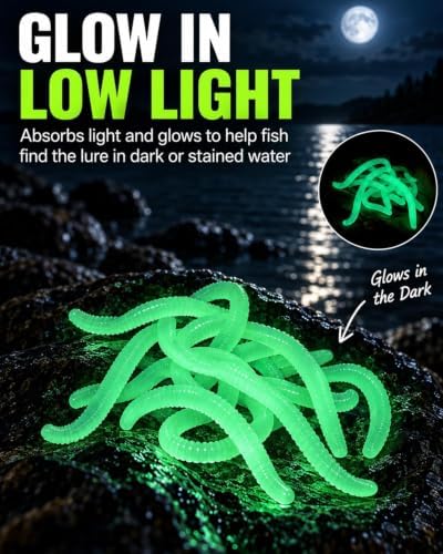 Simulation Earthworm Soft Fishing Lures Shrimp Scented Artificial Worm Bait - Image 3