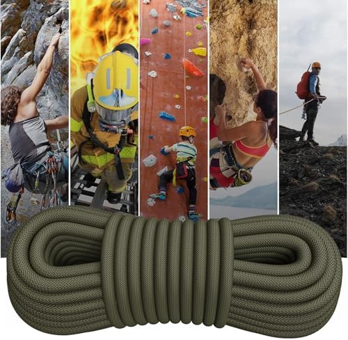 X XBEN Outdoor Climbing Rope 10M(32ft) 20M(64ft) 30M(96ft) 50M(160ft) 70M(230ft) 152M(500FT) 352M(1000FT) Static Rock Climbing Rope for Escape Rope Ice Climbing Equipment Fire Rescue Parachute - Image 6