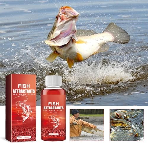 Red Worm Liquid, Red40 Ink Fishing Liquid, Red Worms Fish Attractant, Fishing Scent Attractant for Trout, Cod, Carp, and Sea Bass - Image 3