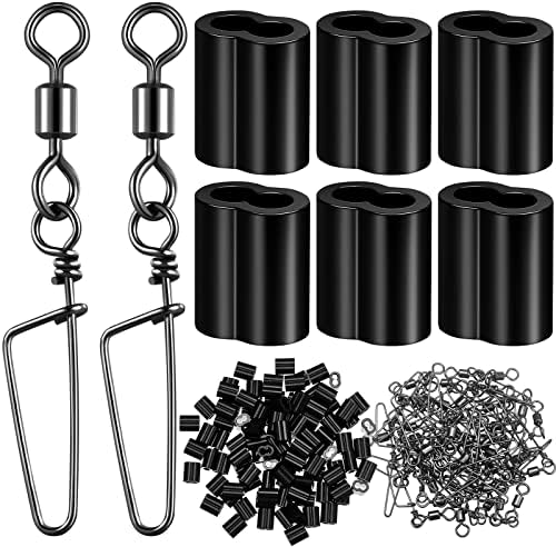 Hotop Decoy Crimp Swivel Snap Set Decoy Line Cord Crimps by HOTOP