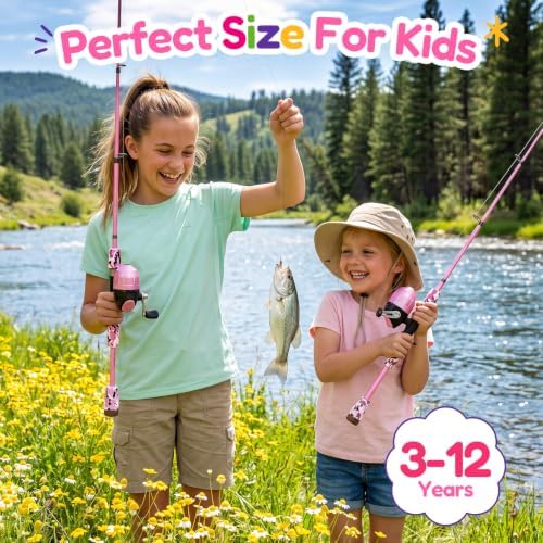 ODDSPRO Kids Fishing Pole - Portable Kids Fishing Rod and Reel Combo, Kids Fishing Gear with Tackle Box, Spincast Reel, Collapsible Chair and Bucket, Fishing Pole for Kids Boys Girls Toddler Youth 3+ - Image 2