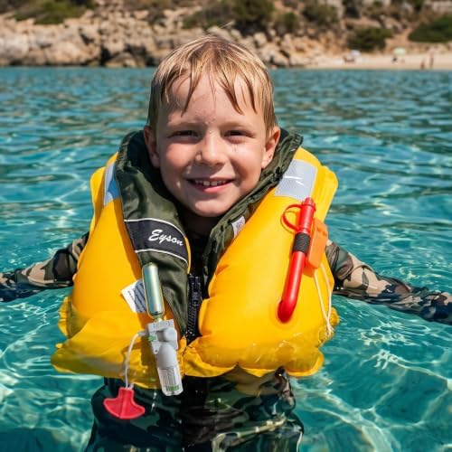 Automatic Inflatable Life Jacket, Preserver PFD for Kids,Life Vest for Kid,Supports Weight up to 160 pounds(YSH725) - Image 7