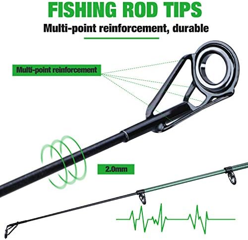 Sougayilang Telescopic Fishing Rod - 24 Ton Carbon Fiber,CNC Machined Reel Seat, Comfortable EVA Handle, Travel Fishing Rod for Bass Trout Fishing - Image 2