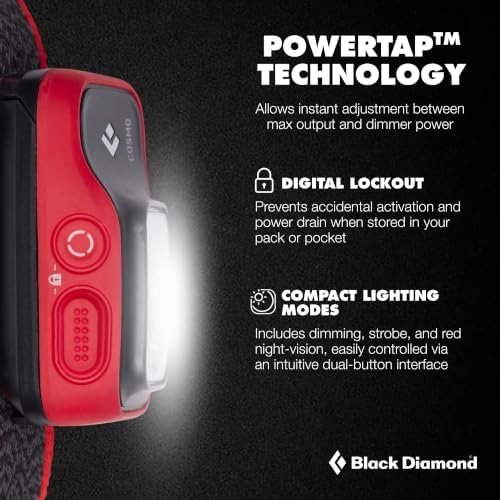 BLACK DIAMOND Cosmo 350 Headlamp, AAA Powered, Dimmable, Bright, BD Octane - Image 3