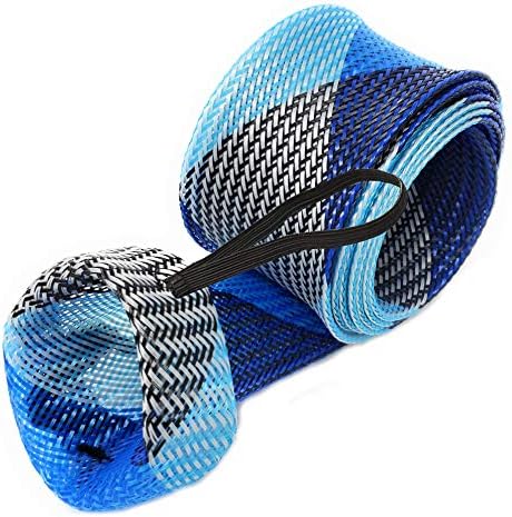 Reaction Tackle Rod Socks, Fishing Rod Sleeves and Covers for Spinning and Casting Rods, Breathable Mesh Rod Protectors with Elastic Band (2-Pack) - Image 2