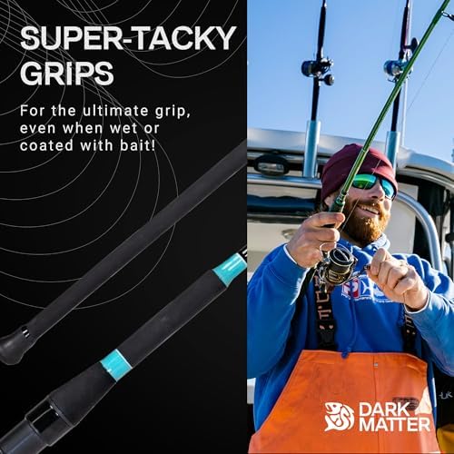 Dark Matter Fishing Rods - SPS Surf Spinning Rods for Fishing, Heavy Duty Fishing Rods for Saltwater Rod and Sea Fishing Rod - Carbon Fishing Rod, Medium Heavy Fishing Gear, Black/Blue - Image 6