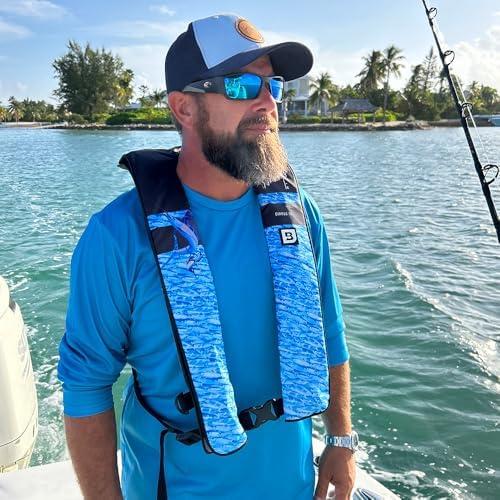 BLUESTORM Cirrus26 Inflatable PFD Life Jackets for Adults | US Coast Guard Approved Automatic Life Vest w/Manual Override Convertibility - Image 2